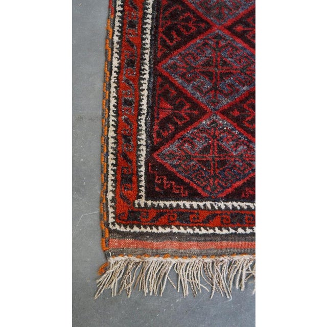 Rug in Red and Gray Tones For Sale - Image 3 of 7