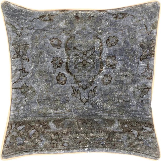 Shabby Chic 1960s Persian Tabriz Pillow For Sale - Image 3 of 3