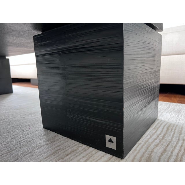 Armani Casa Armani Casa Oversized Square Split Bamboo Coffee Table – Italian Modern by Giorgio Armani For Sale - Image 4 of 4