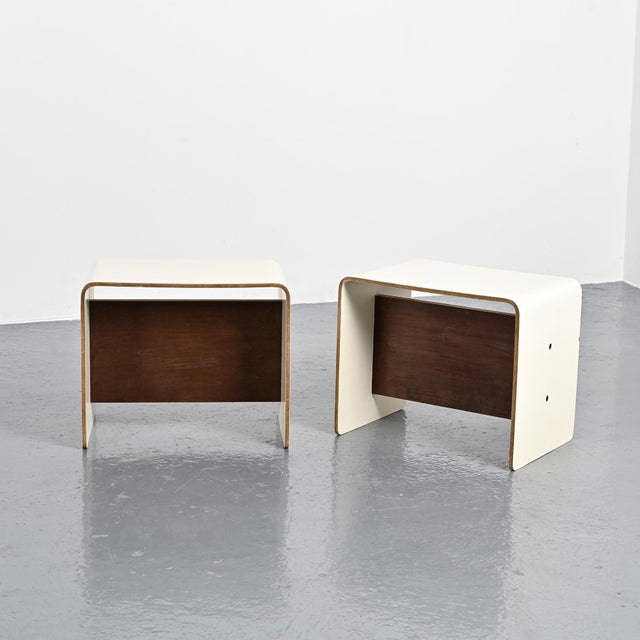 Bedside Tables by Pierre Guariche for La Plagne, 1968, Set of 2 For Sale - Image 10 of 13