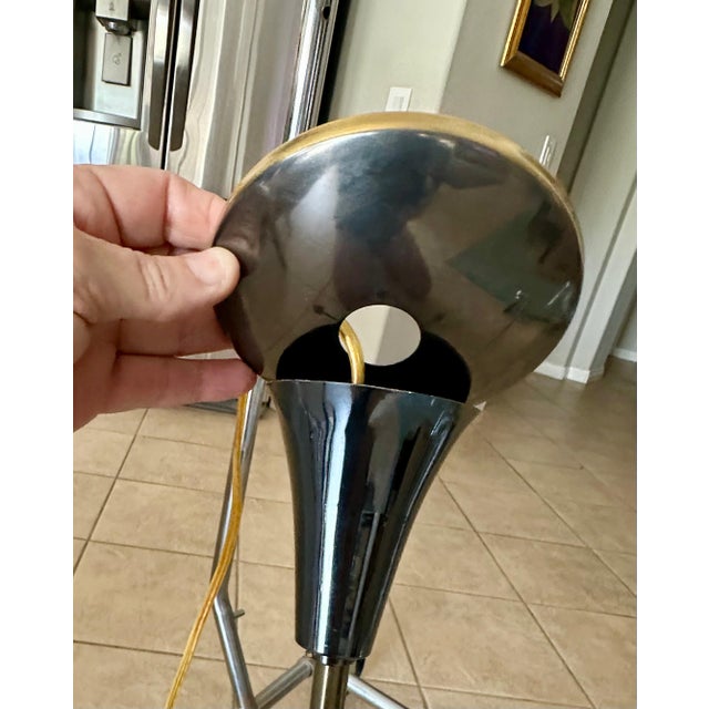 French Moderne Patinated Brass Chandelier by Maison Lunel For Sale - Image 10 of 12