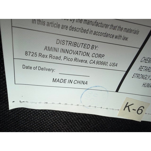 Michael Amini Beige and Gold Satin Sofa For Sale In Las Vegas - Image 6 of 6