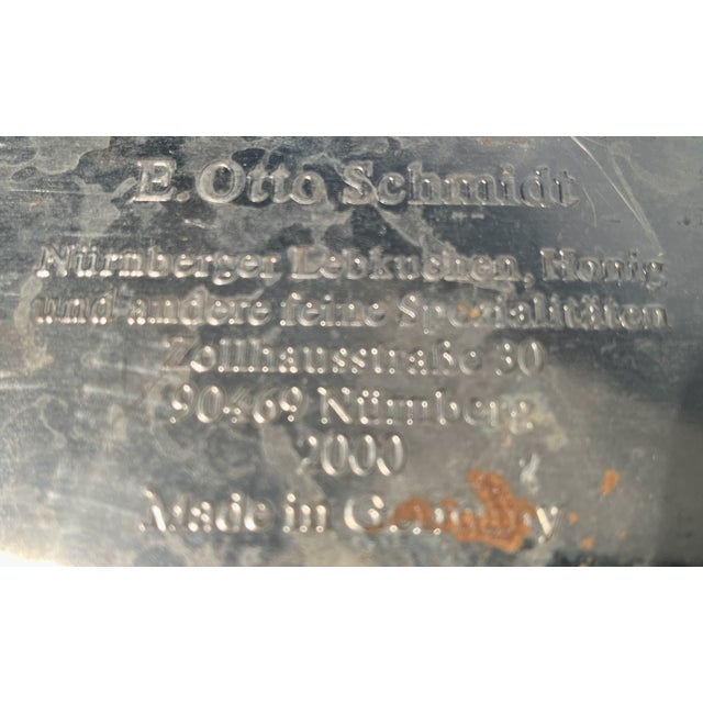 Large Biscuit Tin Schmidt Lithographed Gingerbread Cookie Tin Year 2000 Historical Illustrations For Sale In Providence - Image 6 of 10