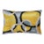 Yellow Abstract Ikat Velvet Lumbar Pillow 16x24 | Handmade Luxury Accent For Sale