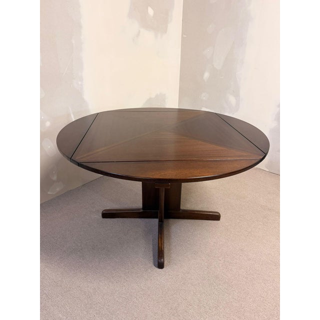 Mid-Century Danish Square-to-Round Convertible Dining Table, 1980s For Sale - Image 13 of 13
