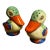 Antique Japanese Salt & Pepper Shaker Set of Handpainted Ducks - A Pair For Sale
