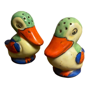 Antique Japanese Salt & Pepper Shakers - a Pair