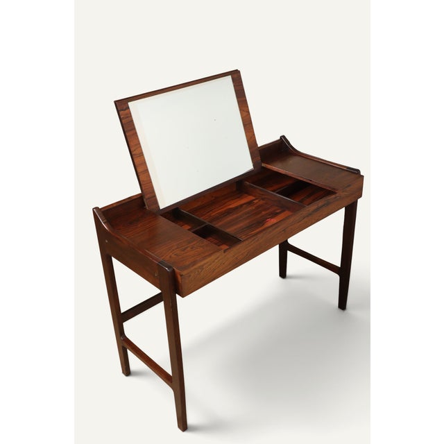 Danish Dressing Table with Retractable Mirror 1960s For Sale - Image 12 of 18