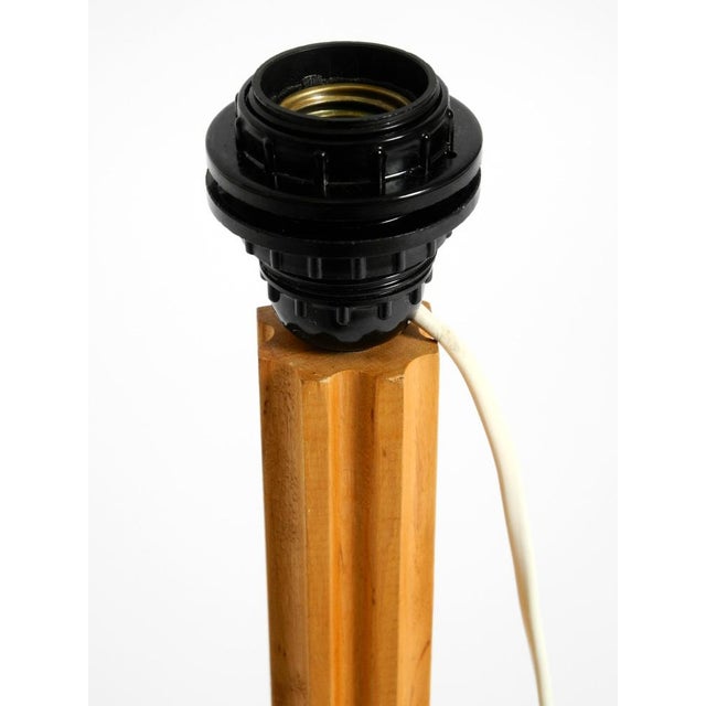Large Scandinavian Pine Veneer Floor or Table Lamp, 1960s For Sale - Image 17 of 18
