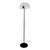 Italian Modern Floor Lamp in Matt Glass Lampshape and Black Metal, 1980s For Sale - Image 18 of 18