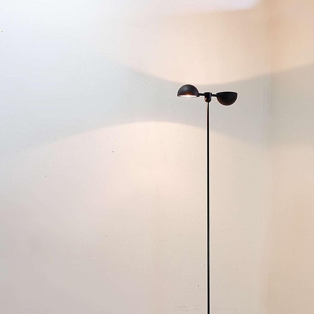 Black Vintage Italian Floor Lamp, 1980s For Sale - Image 8 of 16