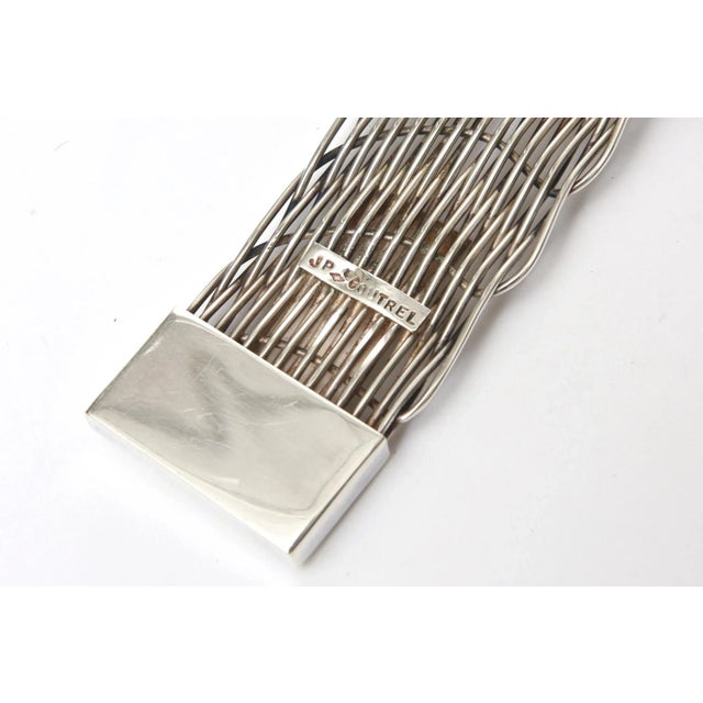 Vintage j.p. Coutrel Sterling Silver v Necklace, French For Sale - Image 10 of 11