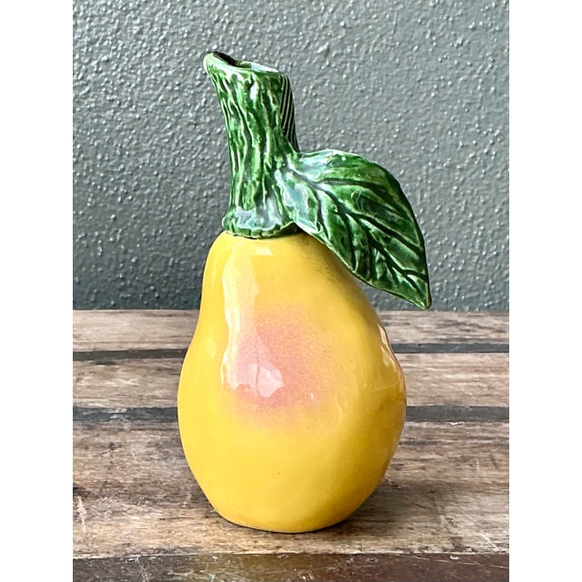 Vintage Glazed Ceramic Small Pitcher For Sale - Image 11 of 12