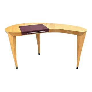 Dakota Jackson "Arabesque" Sculpted Sycamore Wood Writing Desk For Sale