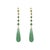 Green Mystic Energy Jade Teardrop Earrings, A Pair For Sale - Image 8 of 8