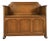 Early 19th Century English Oak Monks Bench With Storage For Sale