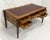 Antique Italian Louis XVI Walnut Bronze Leather Partner’s Writing Desk For Sale - Image 10 of 18
