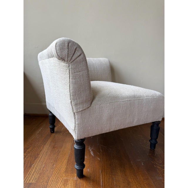 Mid 20th Century Mid 20th Century Pair of French Art Deco Tete-a-Tete Chairs For Sale - Image 5 of 6