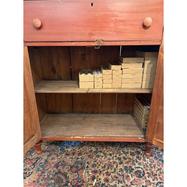 Wood Antique Primitive Sideboard or Jelly Cabinet, 1800s For Sale - Image 7 of 11