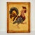 1950s Vintage Boho Chic Americana Folk Art Framed Rooster Seed Collage For Sale - Image 4 of 14