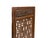 Vintage Aged Brown Geometric Lattice Rectangular Wood Wall Panel For Sale - Image 9 of 9