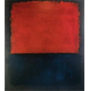 2003 After Mark Rothko "No. 207 (Red Over Dark Blue on Dark Gray)" Poster