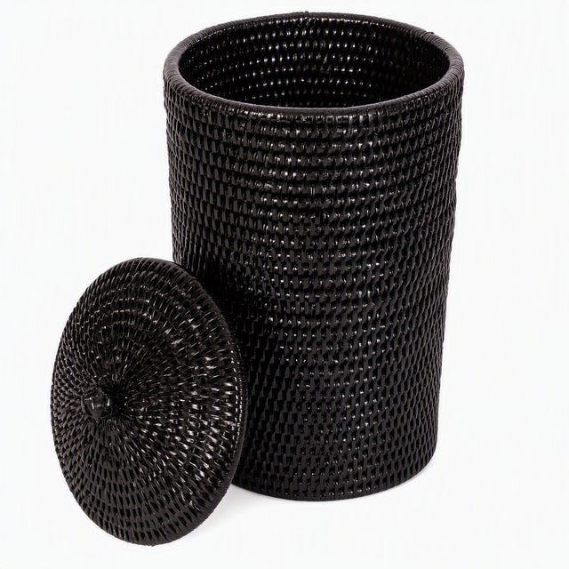 Artifacts Rattan Double Toilet Roll Holder, Tudor Black For Sale In Houston - Image 6 of 6