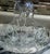 Vintage Irena Glass Co. Poland Hand-Cut Lead Crystal Bridal Basket For Sale - Image 4 of 7