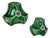 Modernist Ceramic Fat Lava Wall Lights from Pan Ceramics, Germany, 1970s, Set of 2 For Sale