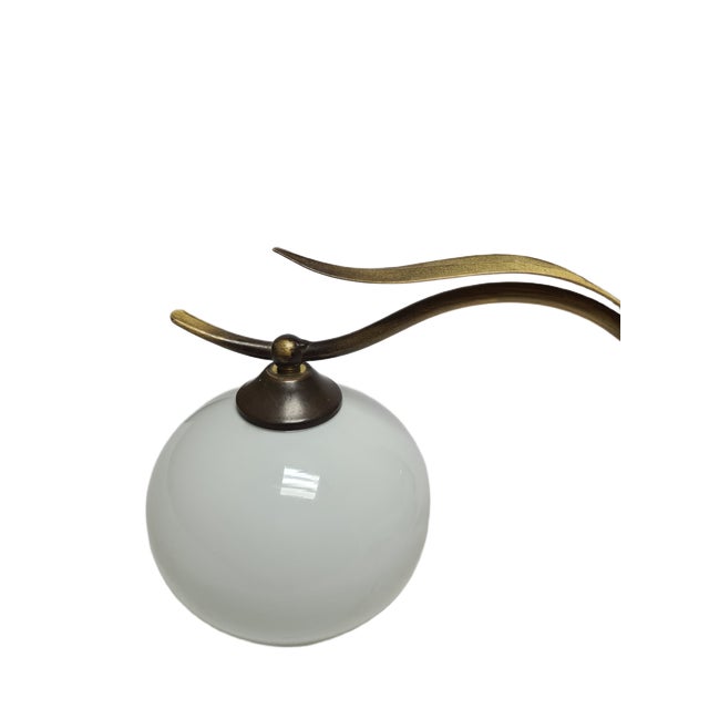 1950s Art Deco Wall Lamp in Metal, Poland, 1950s For Sale - Image 5 of 10