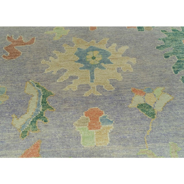 Turkish Turkish Oushak Rug 9'3" x 11'11" #19217 For Sale - Image 3 of 8