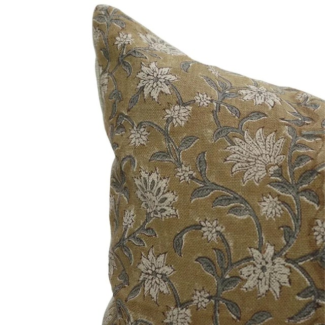 Throw Pillow Cover Premium Thick Linen Collection 26x26 Inch- Aradhna For Sale - Image 4 of 4