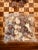 Brown Vintage Mid-Century Inlaid Wood & Brass Tabletop Game Set Backgammon, Chess, Dominoes, Dice , Made in England For Sale - Image 8 of 17