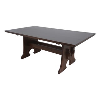Stickley Mission Oak Trestle Dining Table For Sale