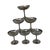 Stainless Steel Martini Glasses from Spring Switzerland, Set of 6 For Sale - Image 4 of 8