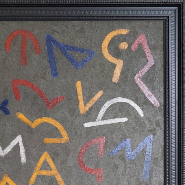Manuel Rufi Gibert, Geometric Abstraction, 1990s, Oil on Panel For Sale - Image 3 of 6