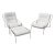 Italian Maggiolina Lounge Chairs & Ottoman by Marco Zanuso for Zanotta For Sale