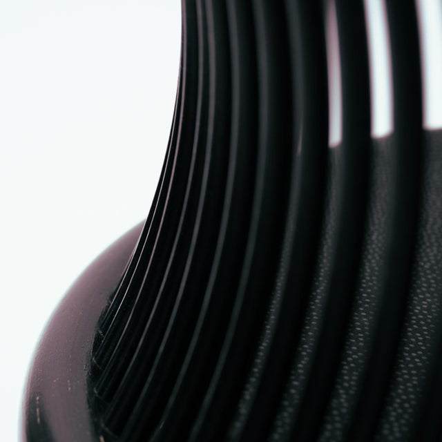Black Vis-a-Vis Chair by Herbert Ohl for Lübke, 1980s For Sale - Image 14 of 15