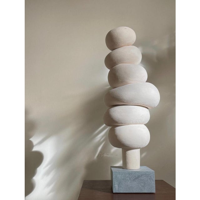 Modder Observing Ceramic Sculpture by Françoise Jeffrey For Sale - Image 6 of 8