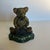 Green Mid 20th Century Small Hand Painted Cast Iron Doorstop - Teddy Bear For Sale - Image 8 of 8
