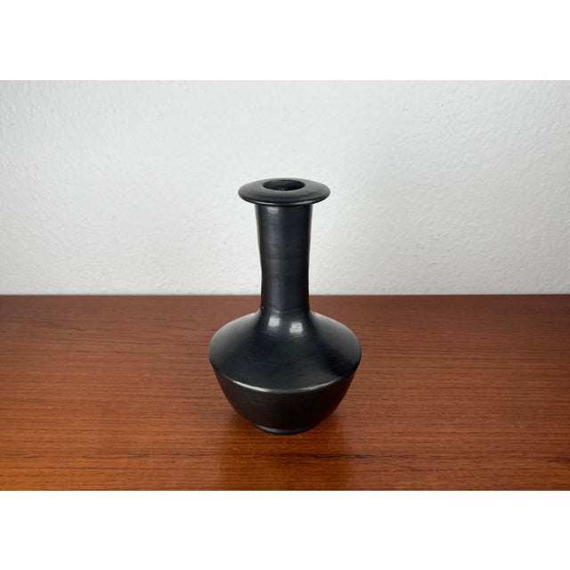 Mid-Century Modern Studio Pottery Barro Negro Vase from Lama Oaxaca, Mexico, 1960s, in Very Good conditions. Designed 1960...