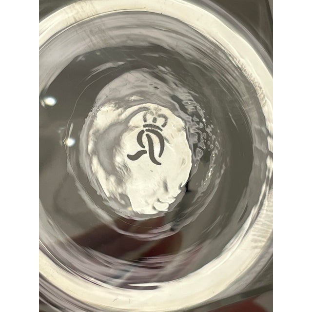 Set of 4 ~ Rosenthal Studio Line "Skal Clear" 9 Oz. Flat Tumblers ~ 5 1/8" Tall For Sale - Image 4 of 5