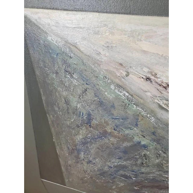Abstract Expressionism Late 20th Century Rod MacKillop Attributed Original Abstract Optical Illusion Painting For Sale - Image 3 of 7