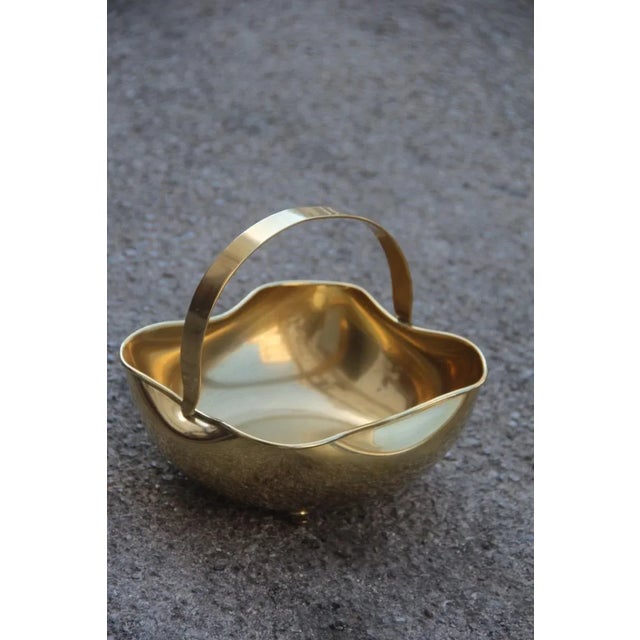 1950s Vintage Italian Brass Bowl, 1950s For Sale - Image 5 of 5