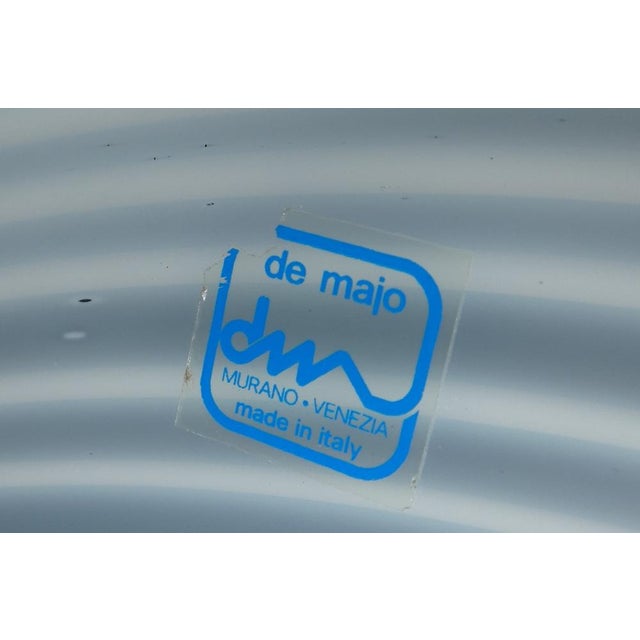 Murano Glass, Steel & Chrome Suspension Light by De Majo, Italy, 1970s For Sale - Image 9 of 15