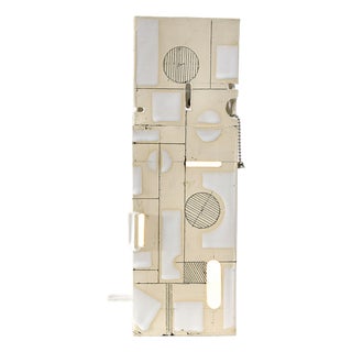 Contemporary White Mishima One and Half Height Lamp For Sale