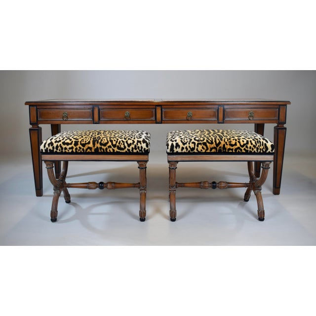 Mid 20th Century Italian Console Table With Rosso Verona Marble Top For Sale - Image 16 of 17
