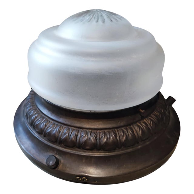 Art Nouveau Brass Ceiling Lamp, 1890s For Sale