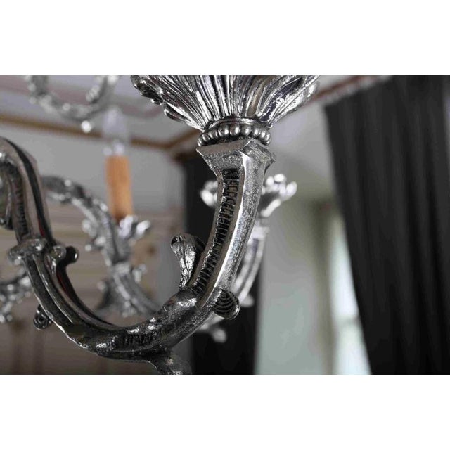 2000 - 2009 Figural 2-Tiered 12-Armed Chandelier For Sale - Image 5 of 7
