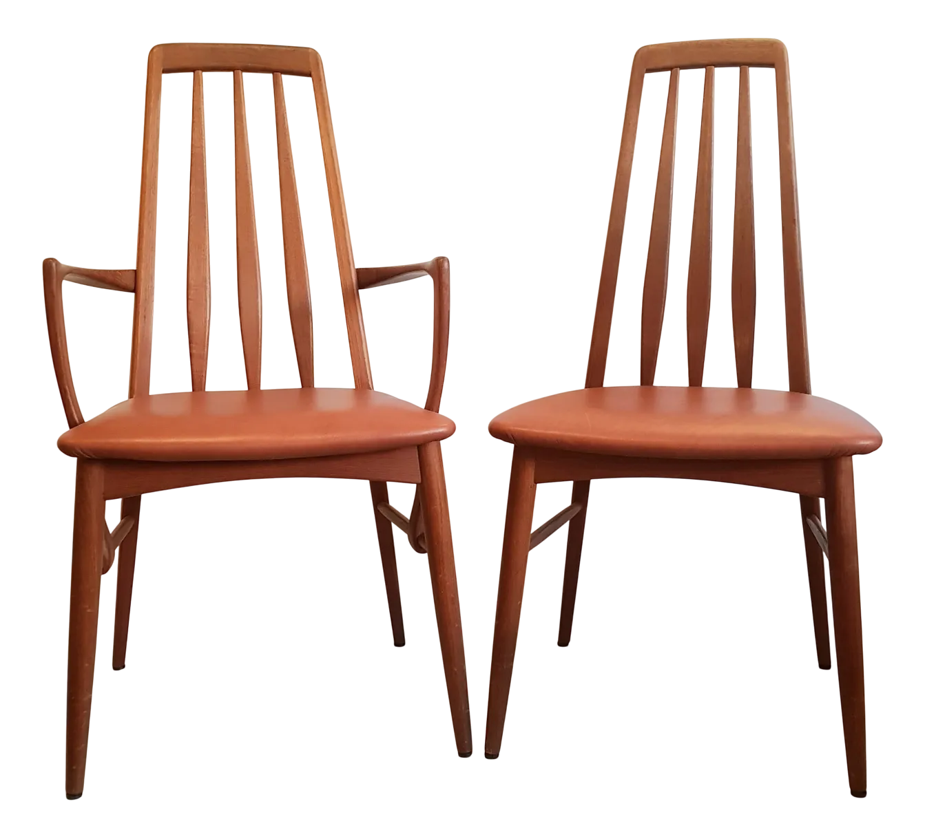 Eva Chairs by Niels Koefoed for Koefoeds Hornslet, 1960s, Set of 2